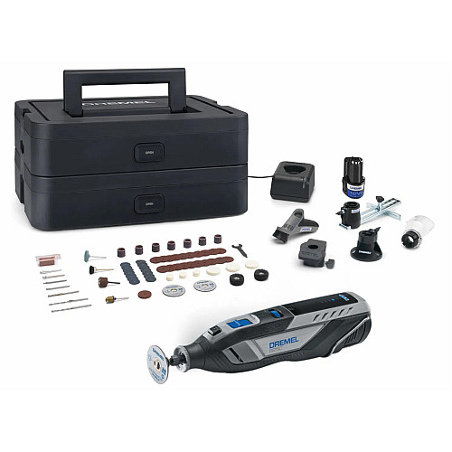 Шліфмашина шліфувально-гравірувальна акумуляторна Dremel 8250-5/65 12В 2х2А·год 5000-30000об/хв ЗП кейс 0.59кг