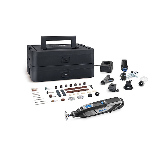 Шліфмашина шліфувально-гравірувальна Dremel 88240 5/65 Platinum+ 12В 2х2А·год 5000-35000об/хв 65 насадок ЗП кейс 0.66кг
