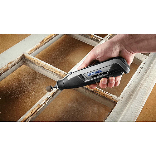 Шліфмашина шліфувально-гравірувальна акумуляторна Dremel Lite 7760-15 3.6В 1х2А·год 8000-25000об/хв 15 насадок 195см ЗП USB 0.27кг