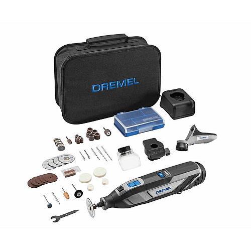 Шліфмашина шліфувально-гравірувальна акумуляторна Dremel 8240-3/45 12В 1х2А·год 5000-35000об/хв 45 аксесуарів ЗП 0.66кг
