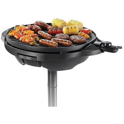 Гриль Russell Hobbs барбекю Indoor Outdoor 2400Вт, темп. режимов-5, диаметр-43.5см, съемные пластины, металл, черный