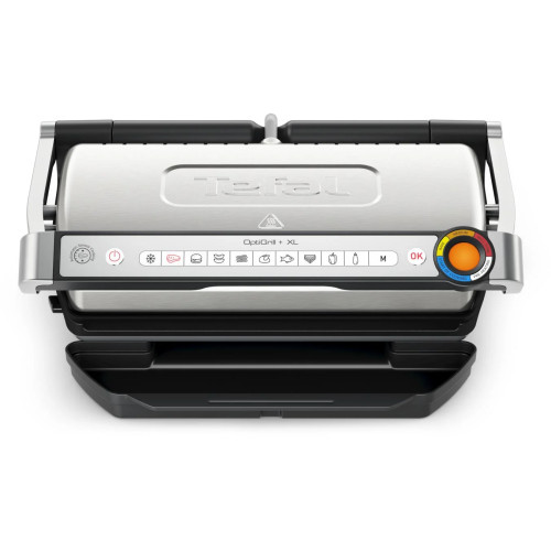 Гриль Tefal прижимний OptiGrill+ XL 2000Вт, темп. режимів-4, з`ємні пластини, алюміній, метал