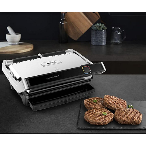 Гриль Tefal прижимной OptiGrill Elite XL 2200Вт, темп. режимов-16, съемные пластины, металл