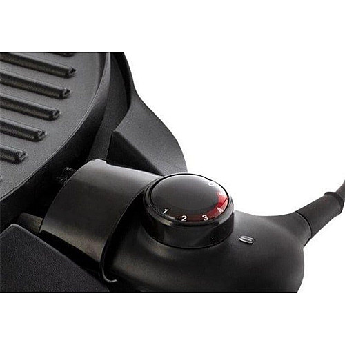 Гриль Russell Hobbs барбекю Indoor Outdoor 2400Вт, темп. режимов-5, диаметр-43.5см, съемные пластины, металл, черный