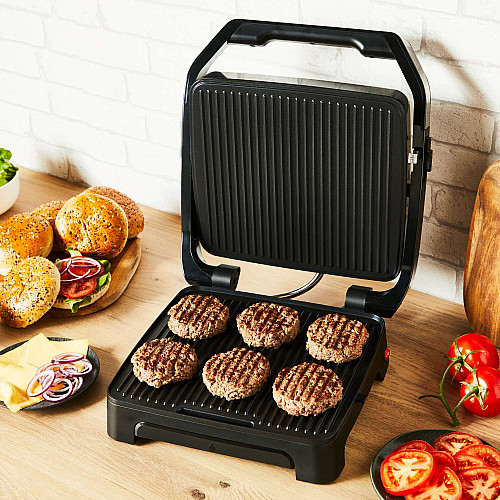Гриль Tefal прижимний Inicio Classic 2000Вт, темп. режимів-3, метал, чорний