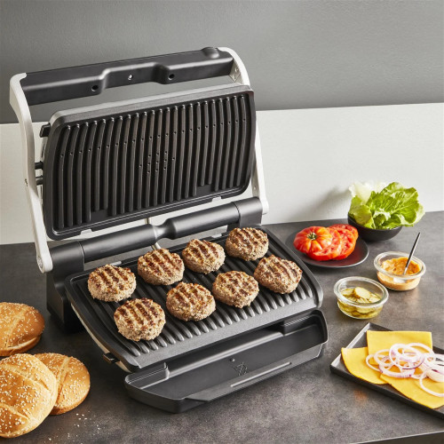 Гриль Tefal прижимний OptiGrill+ XL 2000Вт, темп. режимів-4, з`ємні пластини, алюміній, метал