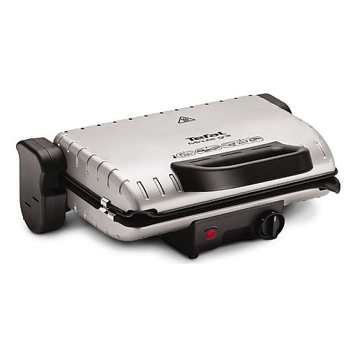 Гриль Tefal прижимний MinuteGrill 1600Вт, темп. режимів-3, з`ємні пластини, розкриття на 180°, метал