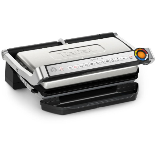 Гриль Tefal прижимний OptiGrill+ XL 2000Вт, темп. режимів-4, з`ємні пластини, алюміній, метал