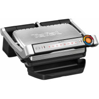 Гриль Tefal притискний OptiGrill+ 2000Вт, темп. режимів-4, знімні пластини, алюміній, метал