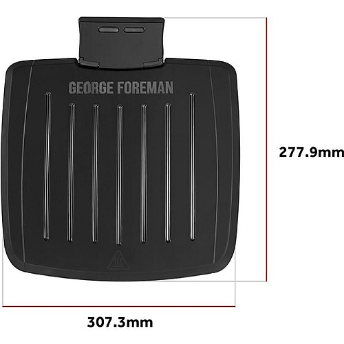 Гриль George Foreman прижимной Immersa Medium, 1300Вт, темп. режимов-1, съемные пластины, металл, пластик, черный