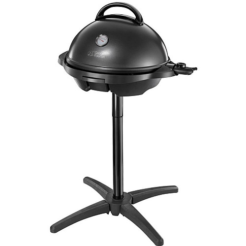Гриль Russell Hobbs барбекю Indoor Outdoor 2400Вт, темп. режимов-5, диаметр-43.5см, съемные пластины, металл, черный
