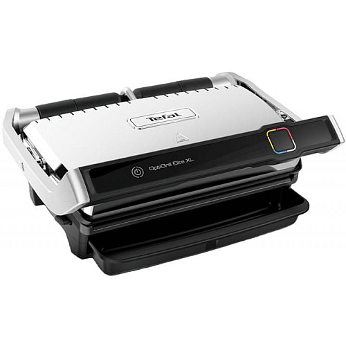 Гриль Tefal прижимной OptiGrill Elite XL 2200Вт, темп. режимов-16, съемные пластины, металл