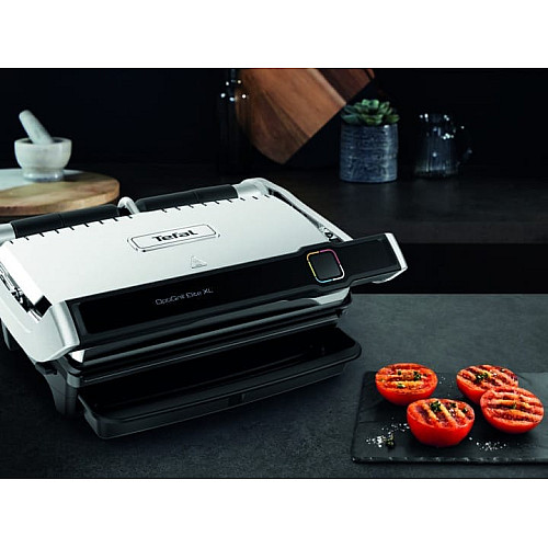 Гриль Tefal прижимной OptiGrill Elite XL 2200Вт, темп. режимов-16, съемные пластины, металл