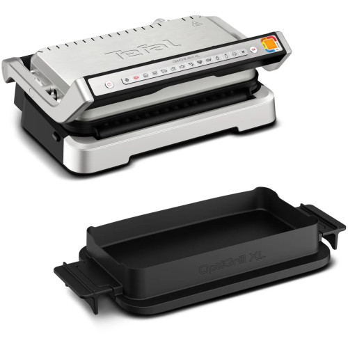 Гриль Tefal прижимний OptiGrill 4in1 XL 2200Вт, темп. режимів-4, з`ємні пластини, форма для випічки, метал