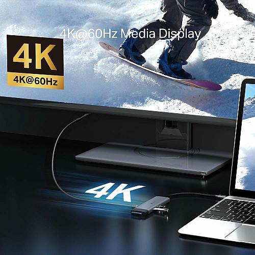 Хаб USB TP-LINK UH7020C USB-C > 2xUSB3.0/1xUSB-C/xHDMI/1xSD/1xmicroSD/1xPD 100Wh