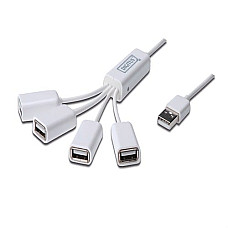 Хаб DIGITUS USB-A > 4хUSB-АF, 100см