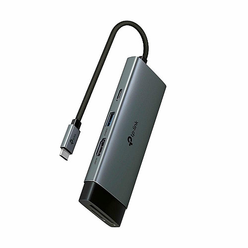 Хаб USB TP-LINK UH7021C USB-C > 3xUSB3.0/1xHDMI/1xSD/1xmicroSD/1xPD 100Wh