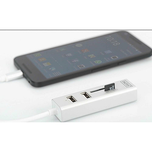 Хаб DIGITUS USB-C > 3xUSB-A/SD/MicroSD