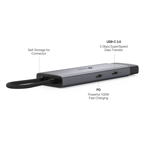 Хаб USB TP-LINK UH5020C USB-C > 2xUSB3.0/1xUSB-C/1xHDMI/1xPD 100Wh