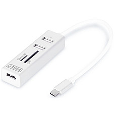 Хаб DIGITUS USB-C > 3xUSB-A/SD/MicroSD