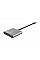Хаб Trust Dalyx 3-in-1 USB-С > USB-А 3.2/USB-С/HDMI, Алюминий, 0.1м, черный
