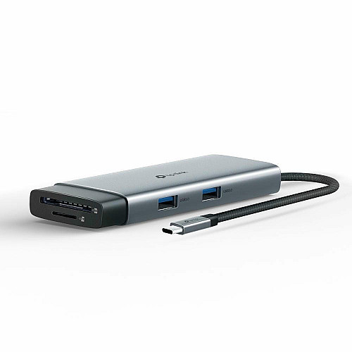 Хаб USB TP-LINK UH7021C USB-C > 3xUSB3.0/1xHDMI/1xSD/1xmicroSD/1xPD 100Wh