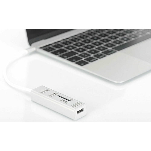 Хаб DIGITUS USB-C > 3xUSB-A/SD/MicroSD