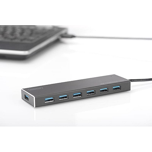 Хаб DIGITUS USB-A > 7хUSB-А, активный