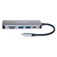 USB-Концентратор D-Link DUB-2325 2xUSB3.0, 1xUSB TypeC, 1xSD, 1x-microSD, USB TypeC