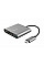 Хаб Trust Dalyx 3-in-1 USB-С > USB-А 3.2/USB-С/HDMI, Алюминий, 0.1м, черный