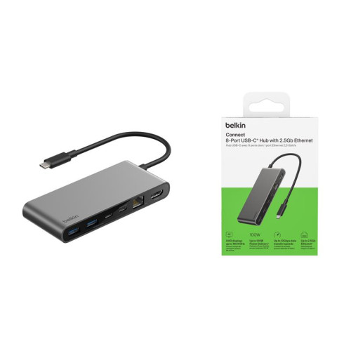 Хаб Belkin USB-C 8в1 Ethernet Multiport Dock