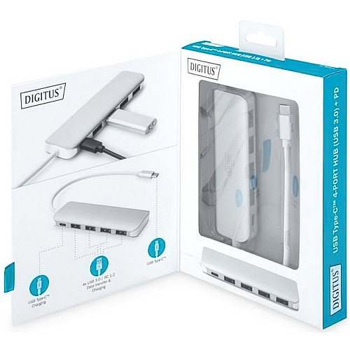 Хаб DIGITUS USB-C > 4xUSB-A/USB-C