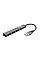 Хаб Trust Halyx USB-A > 4xUSB-А, Алюміній, 0.1м, Сірий