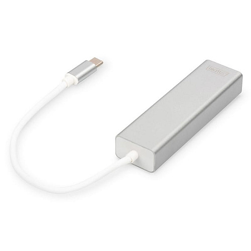 Концентратор DIGITUS USB-C - USB 3.0 3 Port Hub + Gigabit Ethernet