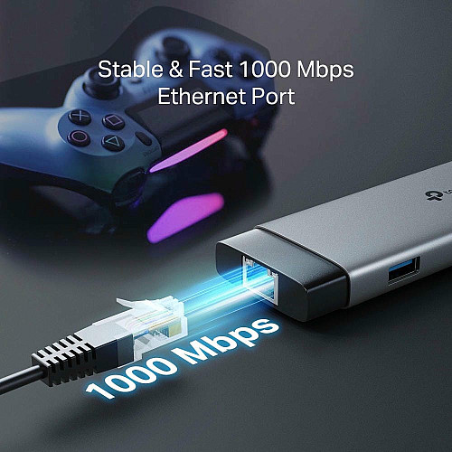 Хаб USB TP-LINK UH9120C USB-C > 3xUSB3.0/1xUSB-C/xHDMI/1xRJ45/1xSD/1xmicroSD/1xPD 100Wh