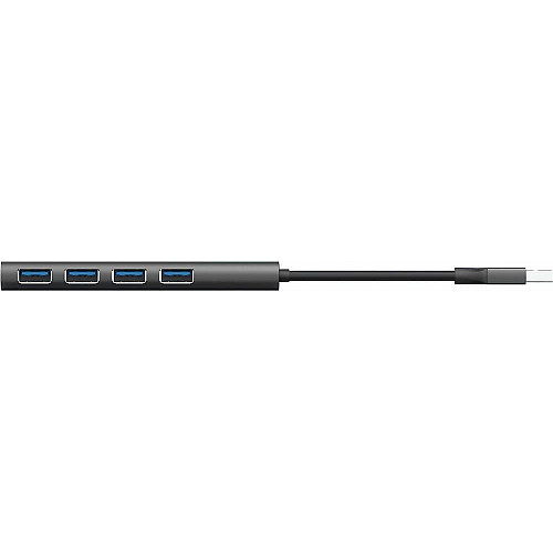 Хаб Trust Halyx USB-A > 4xUSB-А 3.2, Алюминий, 0.1м, Серый