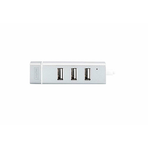 Хаб DIGITUS USB-C > 3xUSB-A/RJ45