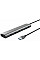 Хаб Trust Halyx 7-IN-1 USB-A > 7xUSB-А 3.2, Алюміній, 0.8м, чорний