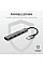 Хаб Trust Halyx USB-A > 4xUSB-А, Алюміній, 0.1м, Сірий