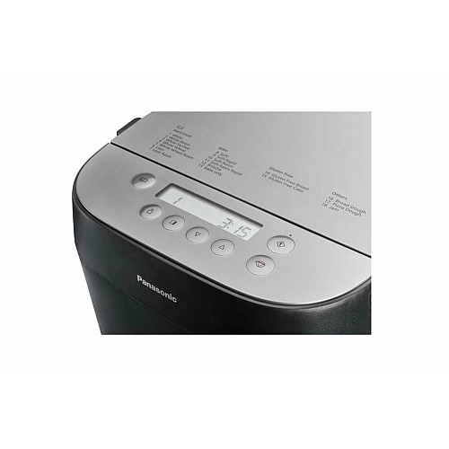 Хлібопічка Panasonic 700Вт, програм-18, макс.ваг -1кг, форма-круг, пластик, чорний