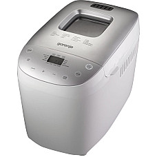 Хлібопічка Gorenje 850Вт, програм-1.6, макс.вага - 1.6кг, форма прямокутник, пластик, сірий