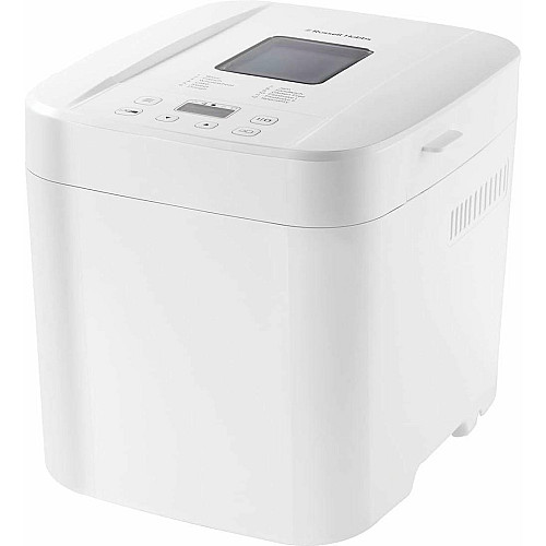 Хлібопічка Russell Hobbs 600Вт, програм-12, макс.вага -1кг, форма-прямокутник, пластик, білий