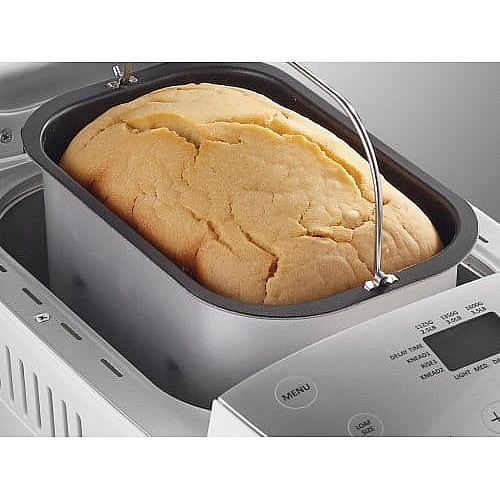 Хлебопечка Gorenje 850Вт, программ-1.6, макс.вес - 1.6кг, форма прямоугольник, пластик, серый