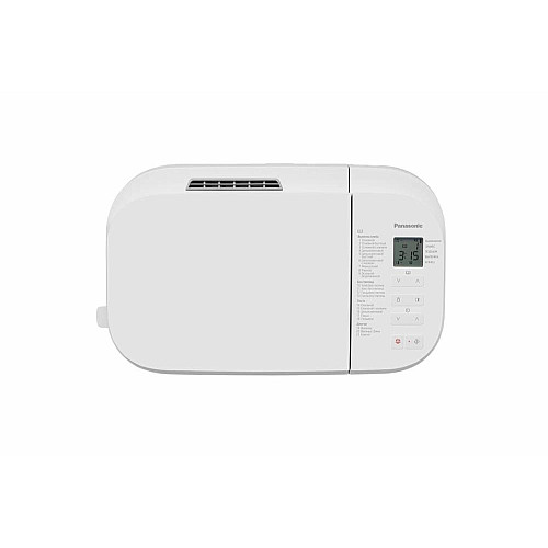 Хлебопечка Panasonic 550Вт, программ-21, макс.вес -1.25кг, форма-прямоугольник, пластик, белый