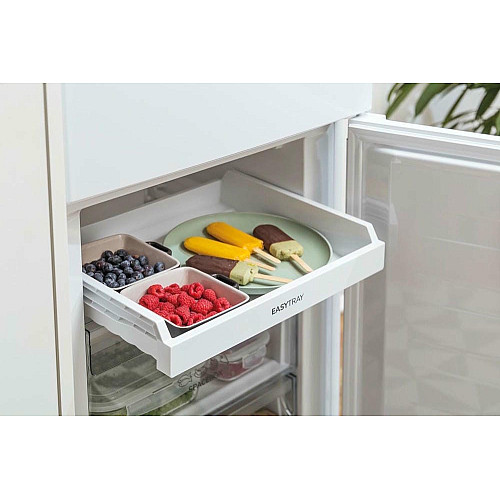 Холодильник с нижн. мороз. камерой Gorenje, 200х60х60см, 2 двери, 235(96)л, А+, NoFrost+, Зона св-ти, LED Диспл внутрь, белый