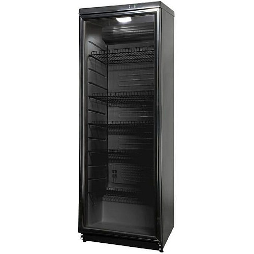Холодильна вітрина Snaige, 173x60х60, 350л, полок - 5, зон - 1, бут-154, 1дв., ST, чорний