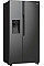 Холодильник SBS Gorenje, 179х70х92см, 2 двері, 376(190)л, А++, NF+, Інв., Зона св-ті, диспенсер, генератор льоду, Зовн. Диспл, чорний