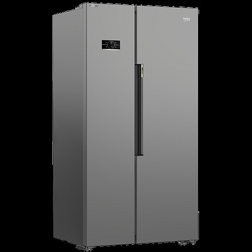 Холодильник Beko SBS, 179x91x71, xолод.відд.-368л, мороз.відд.-190л, 2дв., E, NF, дисплей, нерж