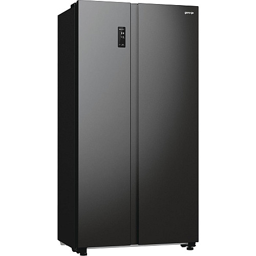 Холодильник SBS Gorenje, 179х67х92см, 2 двери, 356(191)л, А++, NF+, Инв., Зона св-ти, Снаруж. Диспл, черный