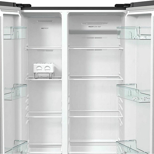 Холодильник SBS Gorenje, 179х67х92см, 2 двери, 356(191)л, А++, NF+, Инв., Зона св-ти, Снаруж. Диспл, черный